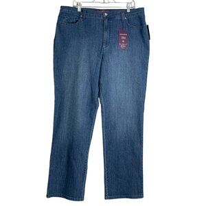 New Gloria Vanderbilt Amanda Jeans Womens 18 Blue Tapered Leg Classic‎ Rise